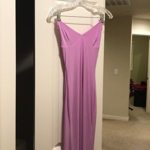 Club London Lilac Cross Back Maxi Dress/Prom
